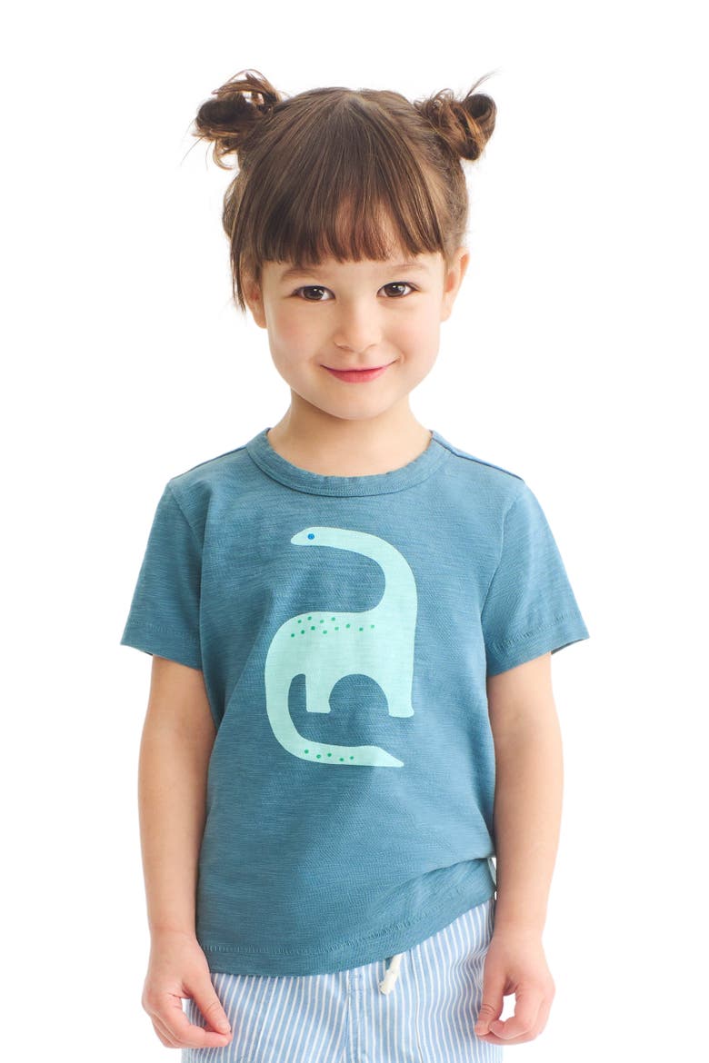 Kids Dino Tee, Alternate, color, Slate Blue Dinosaur
