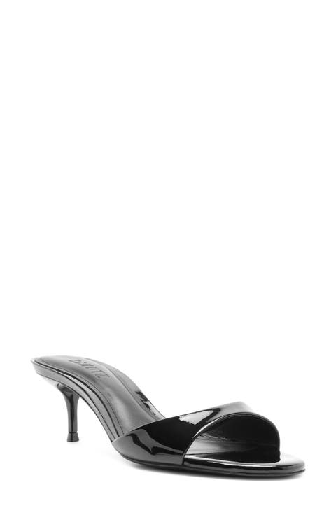 Sally Leather Peep Toe Sandal