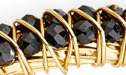 Gas Bijoux Lucky Lyre Hoop Earrings In Gold
