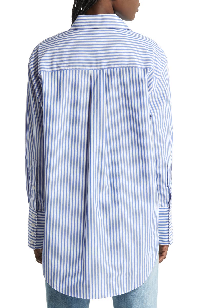 & Other Stories Stripe Cotton Button-Up Shirt, Alternate, color,