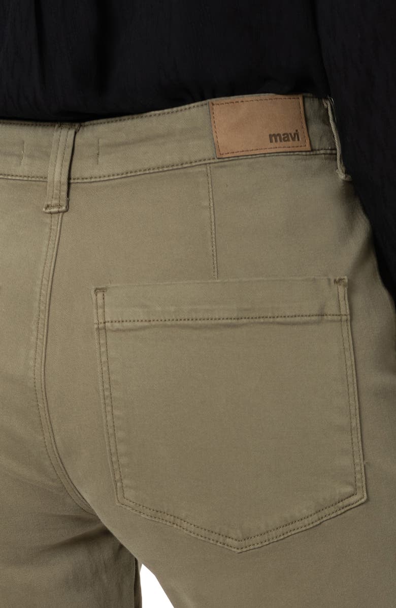 Mavi Jeans Lauren Twill Straight Leg Ankle Pants, Alternate, color, Dusky Casual Twill