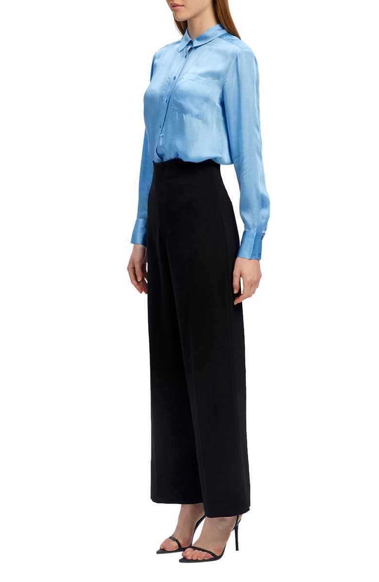 Bardot Anna High Waist Pants, Alternate, color, Black