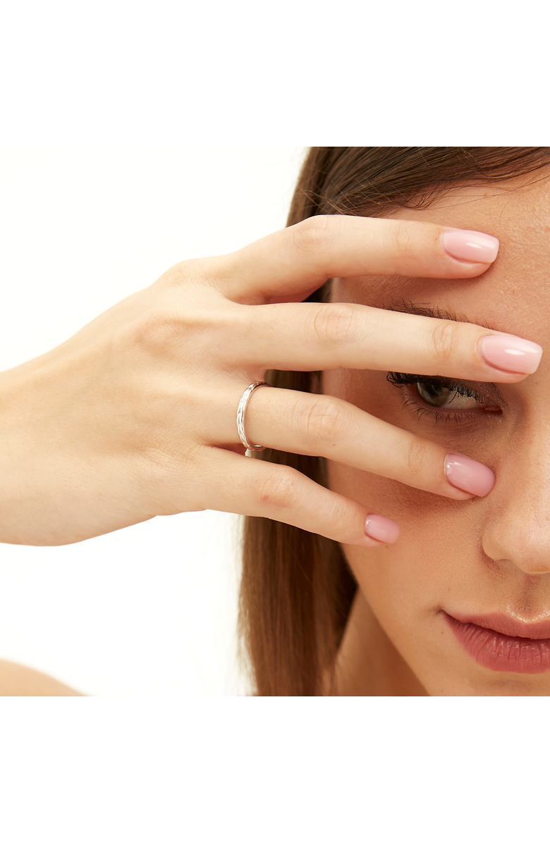 Spero London Braided Design Adjustable Sterling Silver Band Ring, Alternate, color, Silver