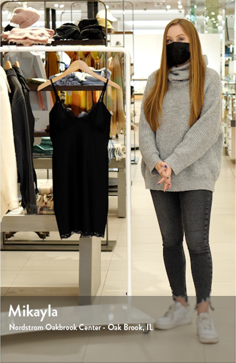 Satin Lace Mini Slipdress, sales video thumbnail