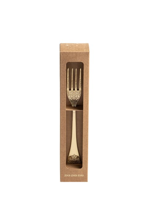 Dume Patterned Stainless Steel Dinner Fork Set of 4