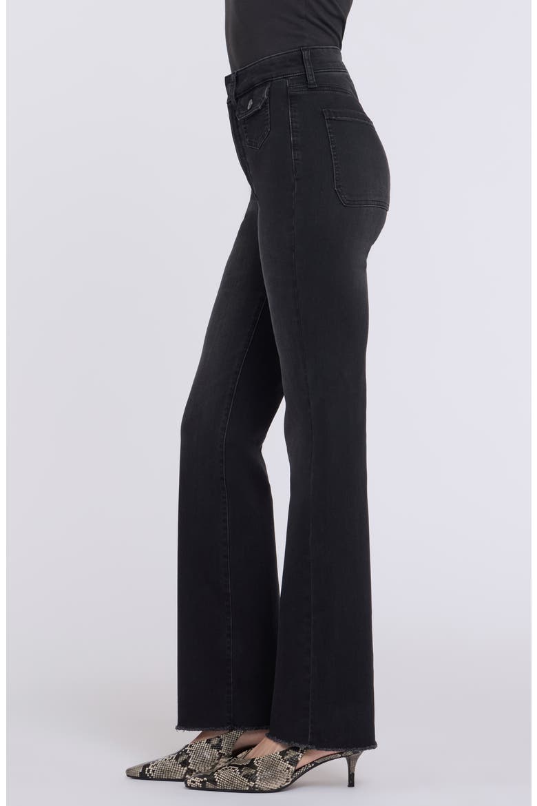 Barbara Flap Pocket Bootcut Jeans, Alternate, color, HELLEBORUS