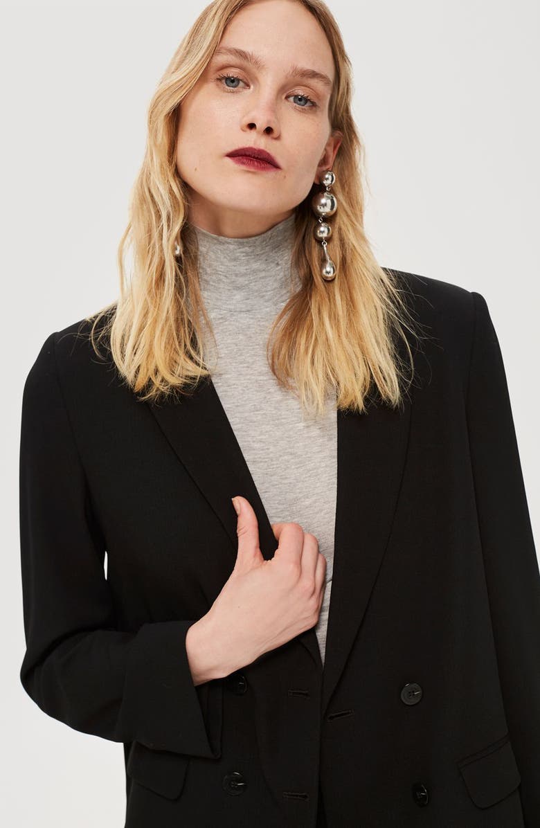 Topshop Slouch Suit Blazer, Alternate, color, 