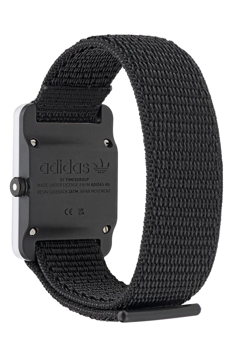 adidas Retro Pop Two Nylon Strap Watch, 31mm, Alternate, color, 