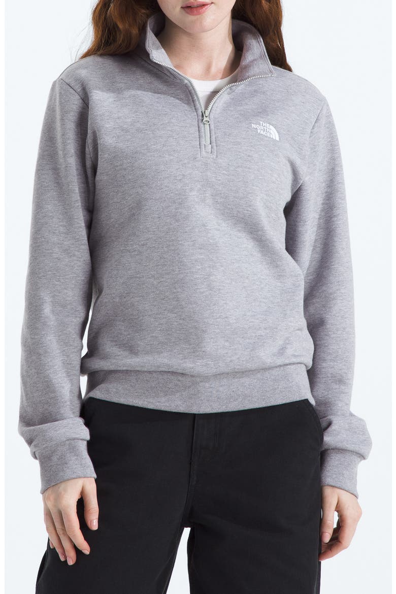 Evolution Quarter Zip Pullover, Main, color, TNF PALE GREY HEATHER
