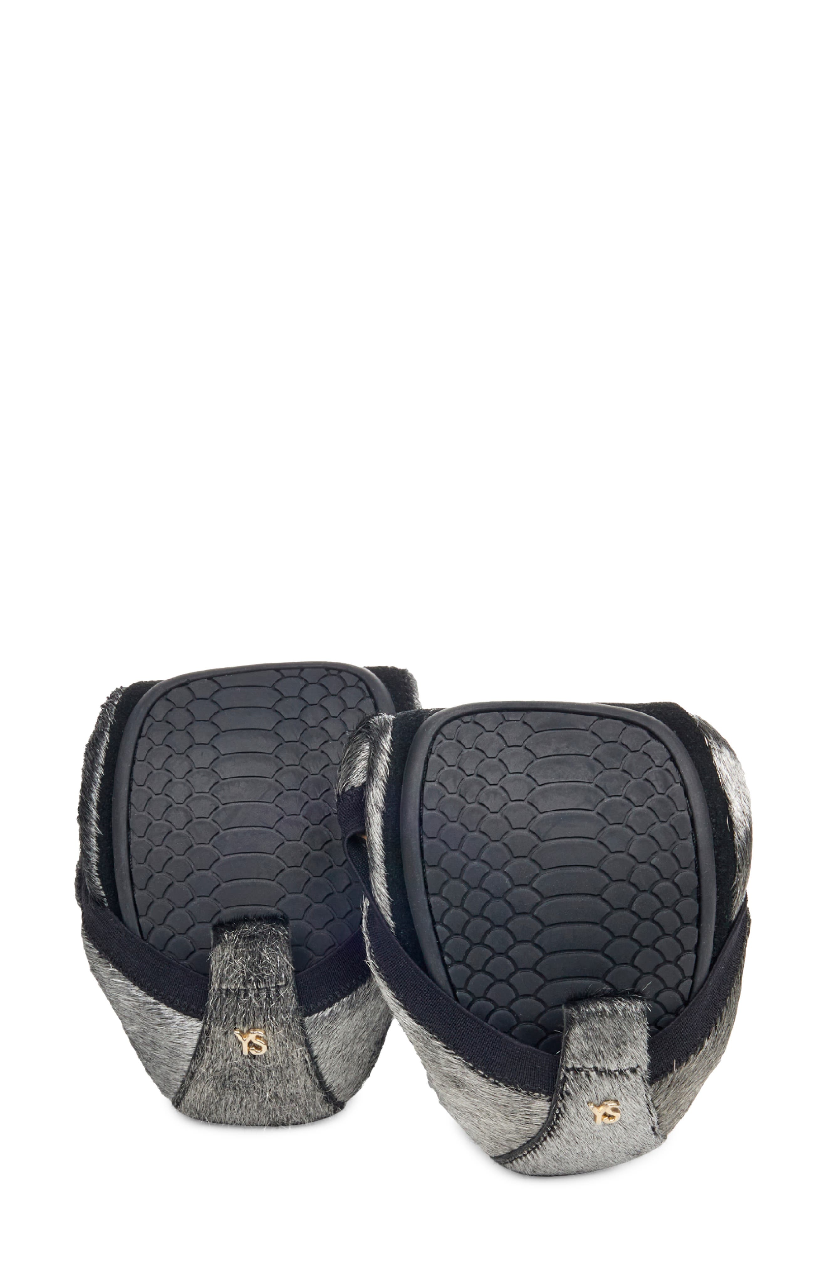 Yosi Samra Samara Genuine Calf Hair Ballet Flat, Alternate, color, Silver Calf Hair