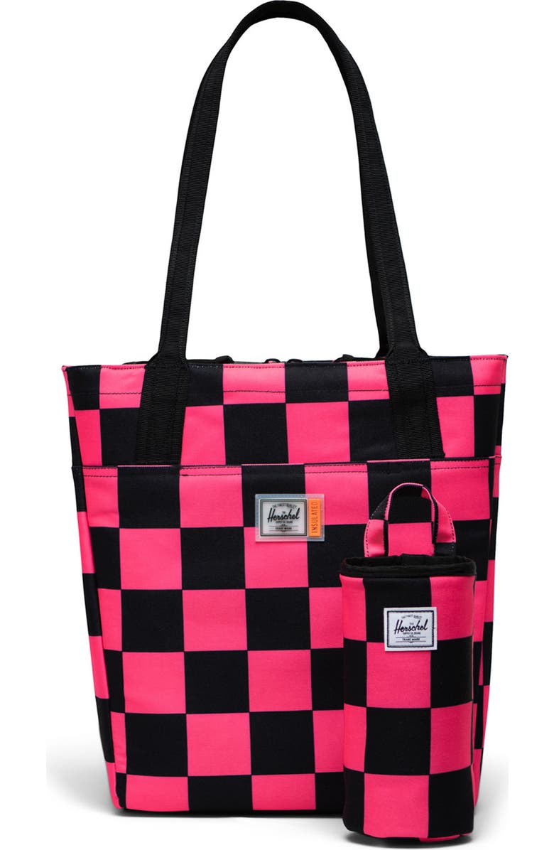 Herschel Supply Co. Small Alexander Insulated Recycled Polyester Zip Tote and Bottle Holder, Main, color,