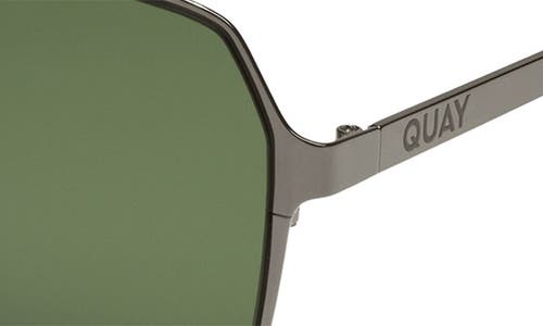 Quay Backstage Pass 60mm Aviator Sunglasses In Green