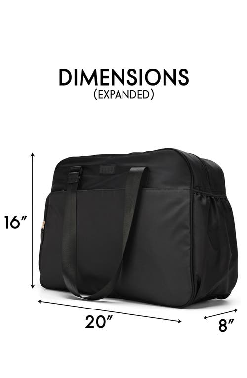 Elle Wayfarer 40l Monogram Weekender Duffel Bag In Black