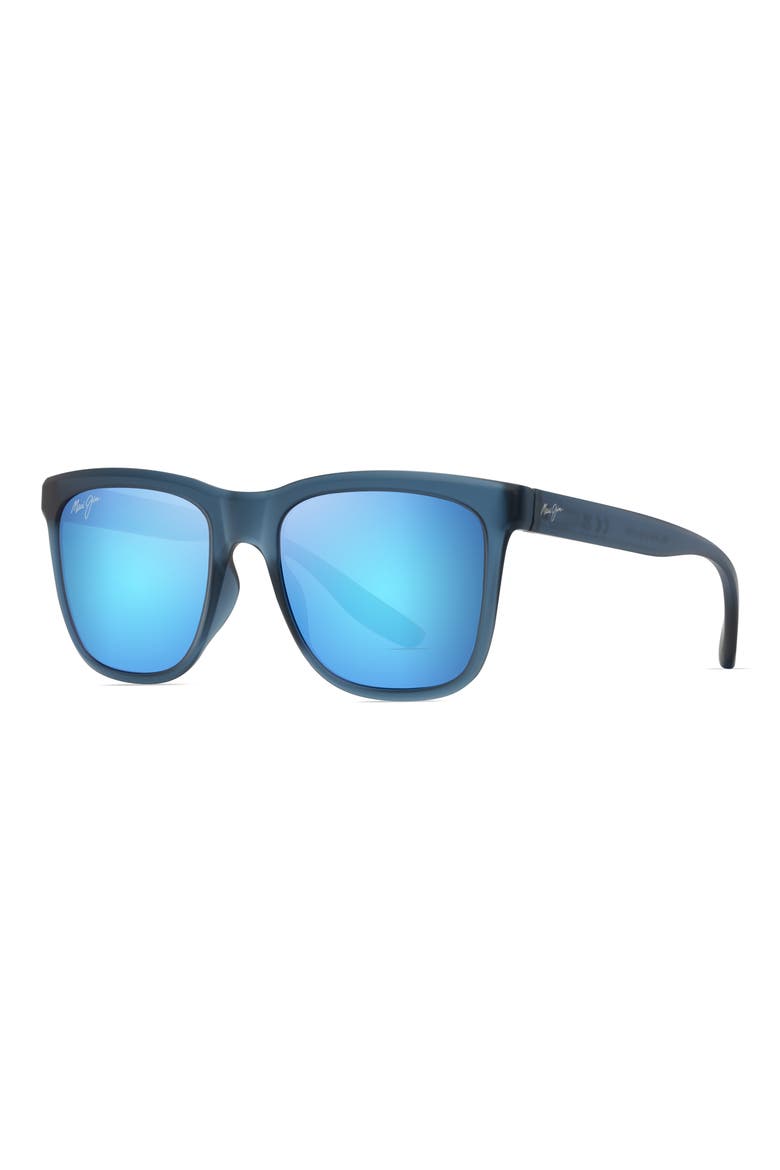 Pehu 55mm PolarizedPlus2® Square Sunglasses, Alternate, color, MATTE NAVY