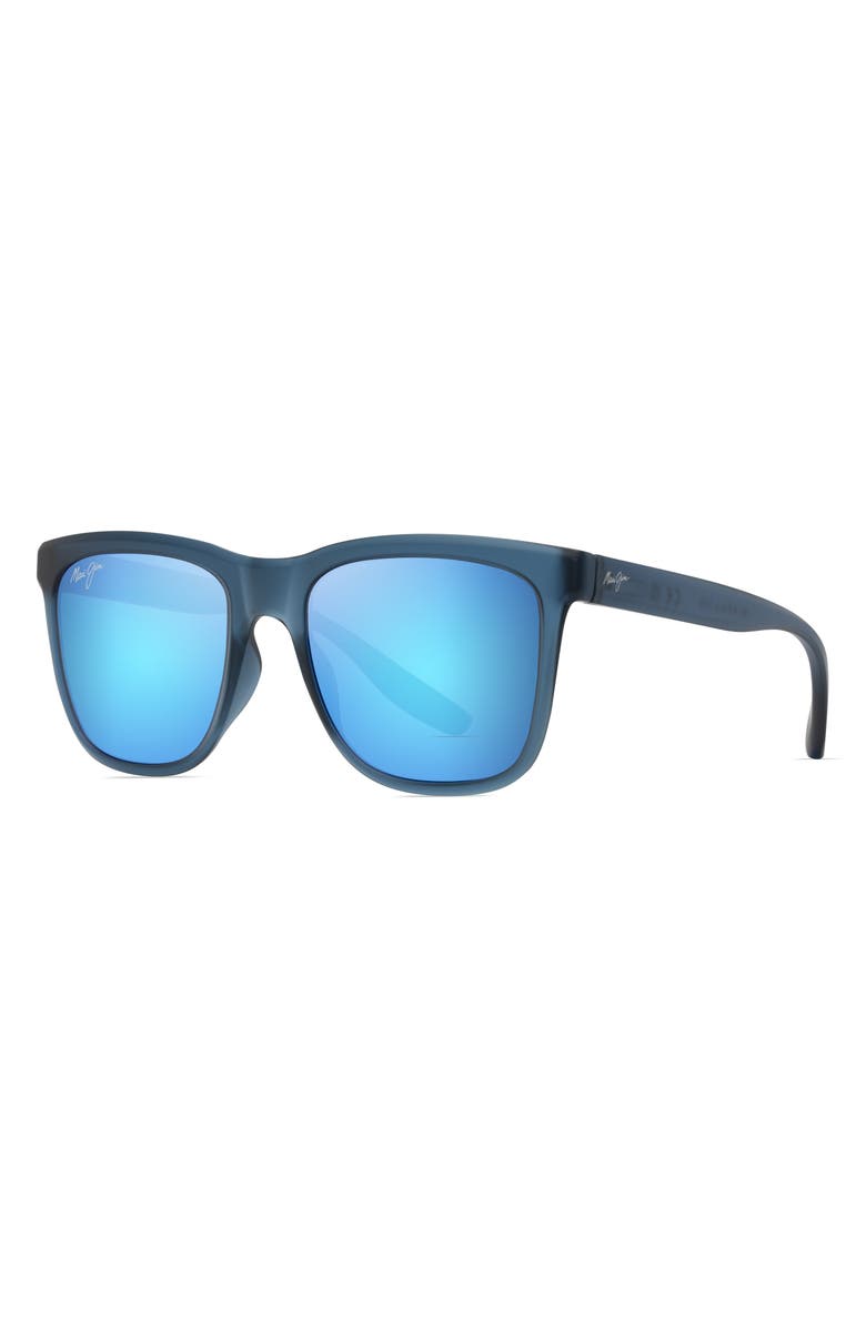 Maui Jim Pehu 55mm PolarizedPlus2<sup>®</sup> Square Sunglasses, Alternate, color, Matte Navy