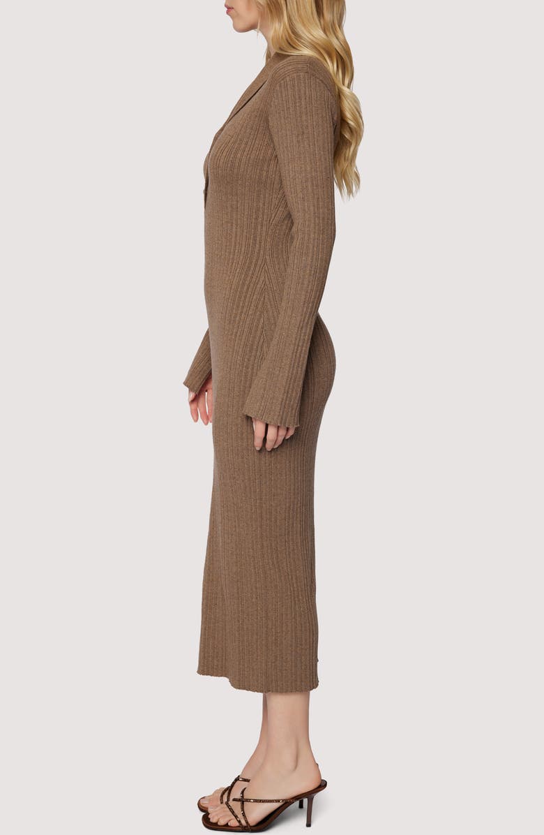 Lost + Wander Viviette Long Sleeve Rib Maxi Dress, Alternate, color, 