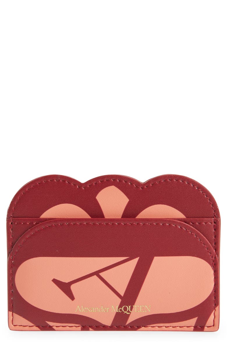 McQueen Seal Logo Card Holder, Main, color, 