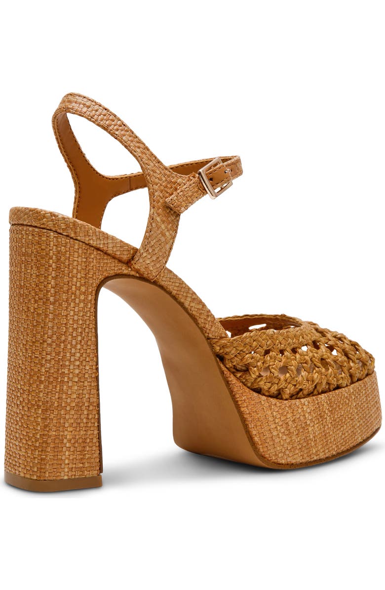 Steve Madden Lexie Ankle Strap Platform Pump, Alternate, color, Cognac