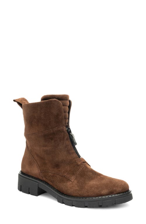 Ara Deon Leather Bootie In Brown