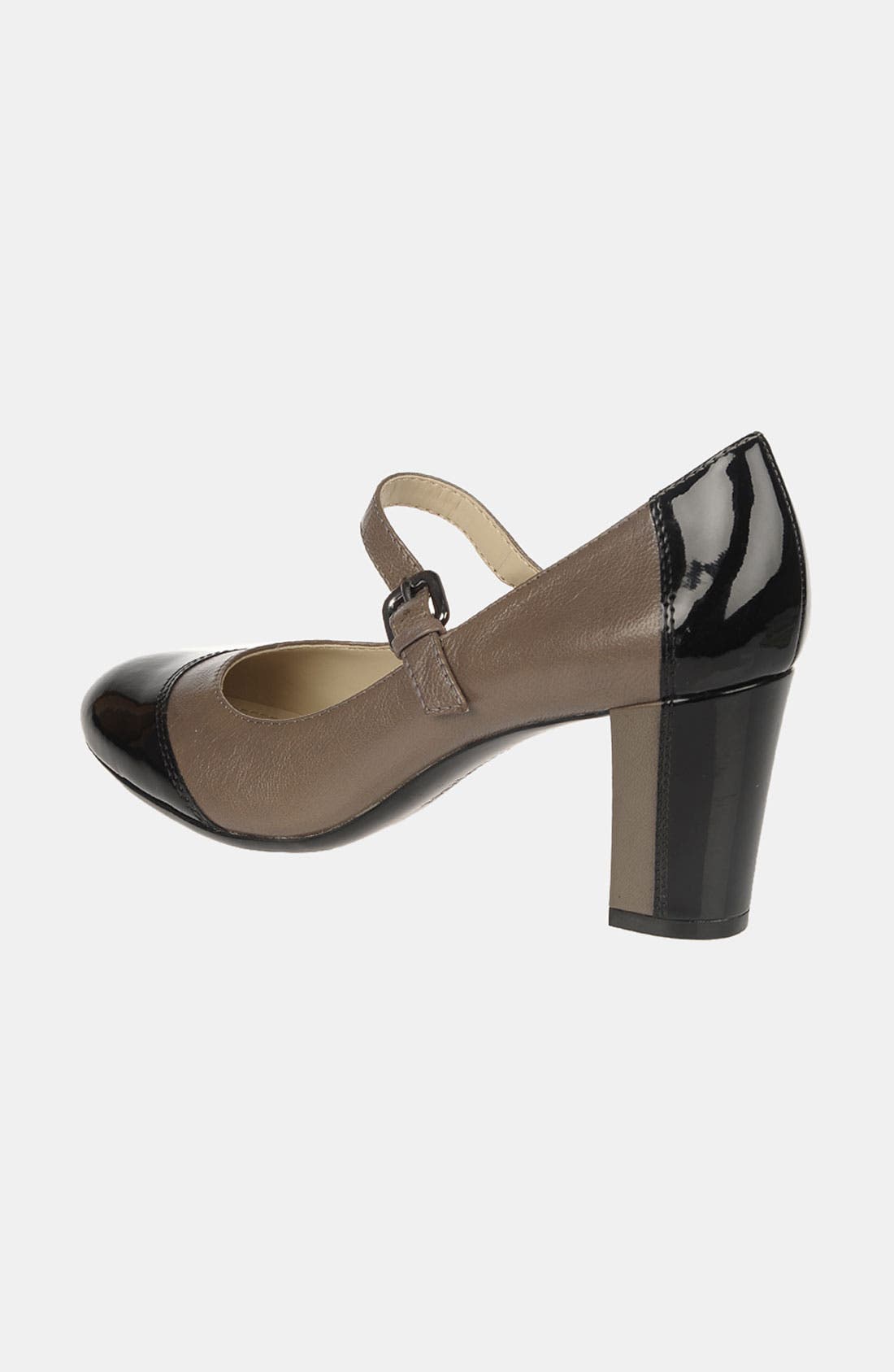 'Estelle' Pump, Alternate, color, GREY/ BLACK