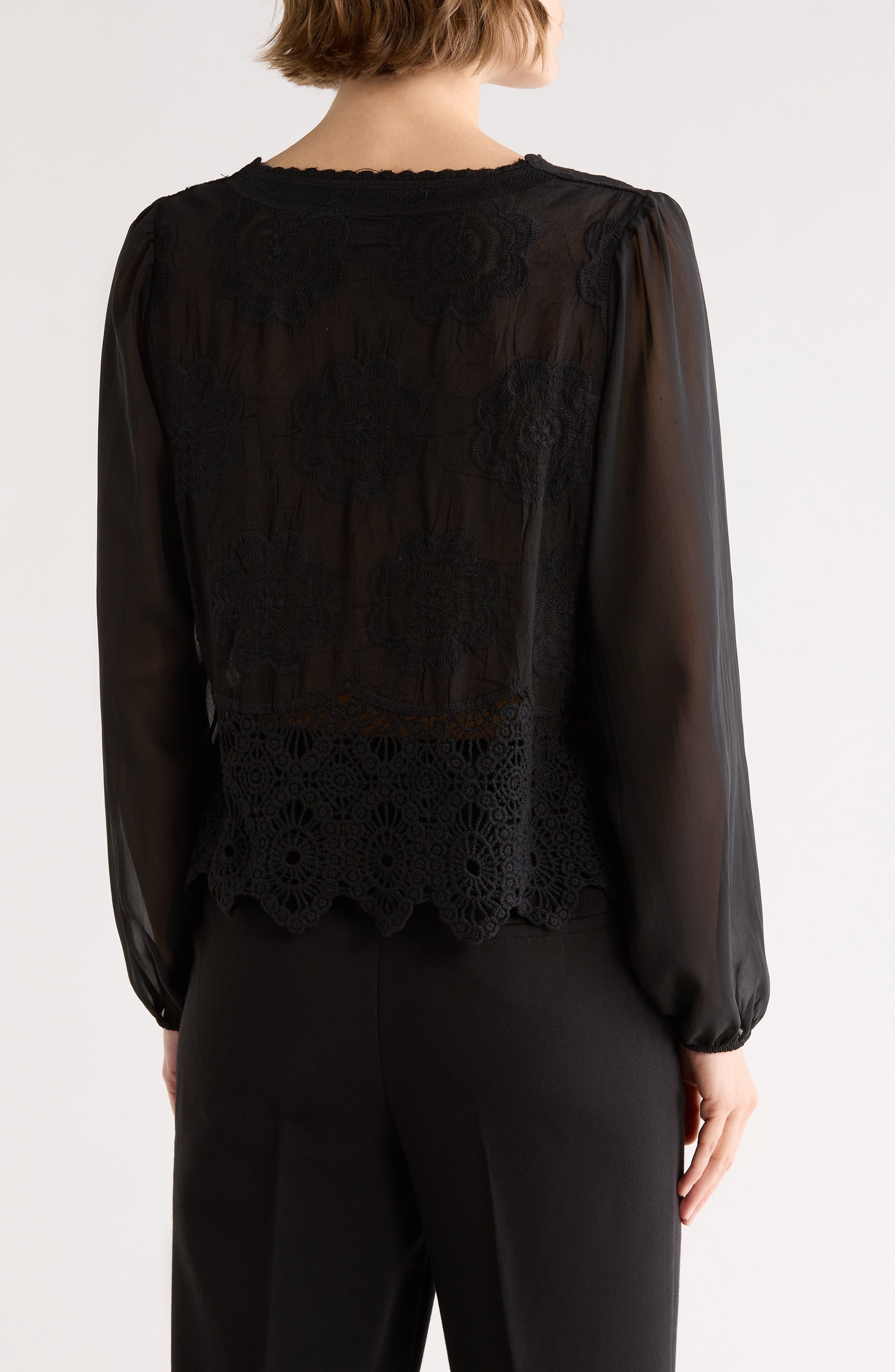 Floral Embroidered Cardigan - image 2