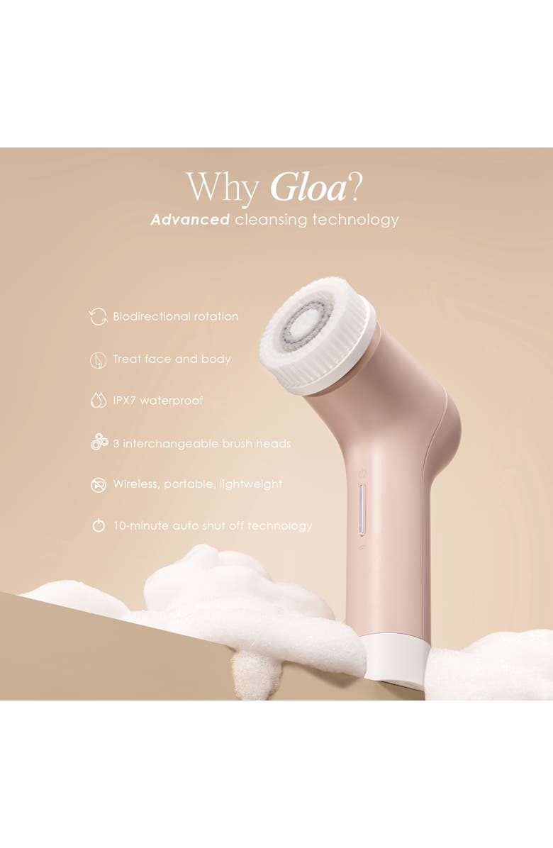 Project E Beauty Gloa Face & Body Cleansing Brush, Alternate, color, White