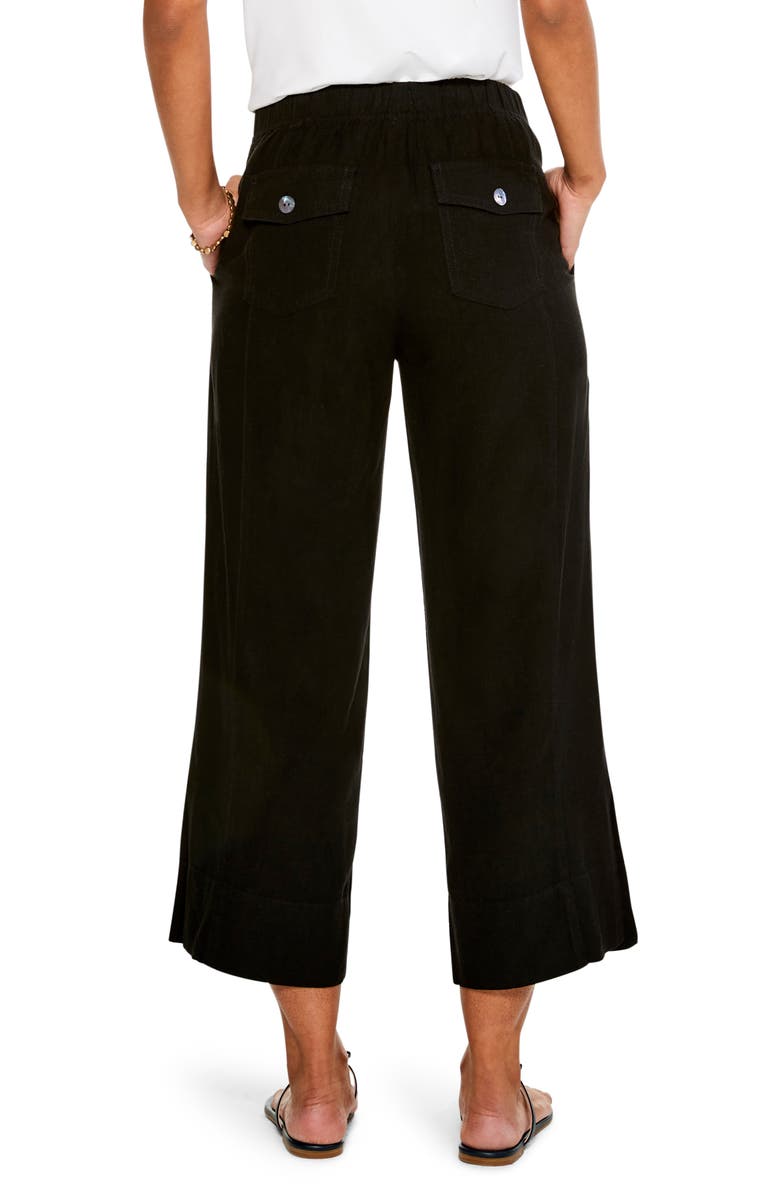 NIC+ZOE Rumba Park Crop Wide Leg Linen Blend Pants, Alternate, color,