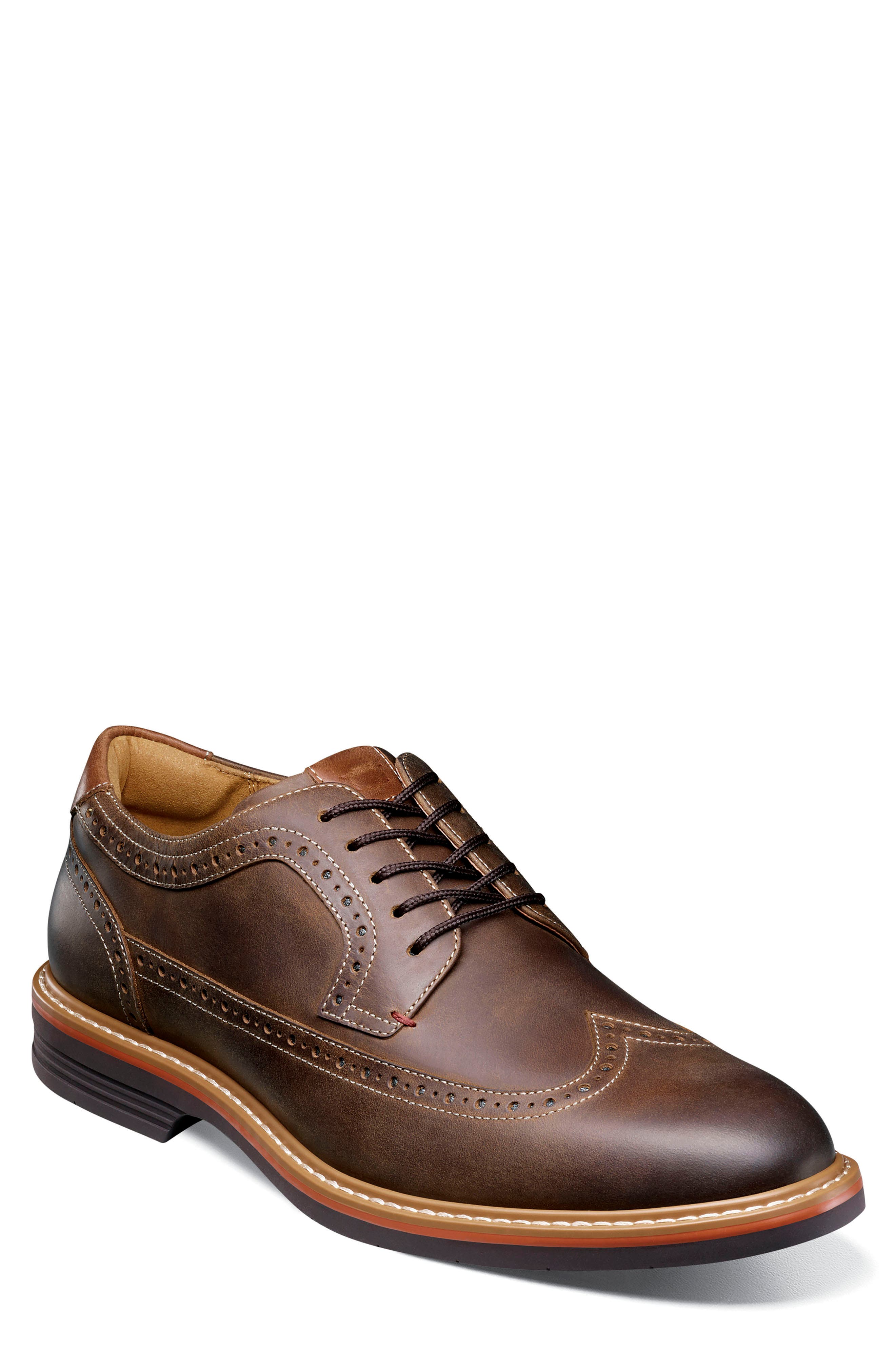 Florsheim Norwalk Wingtip Oxford in Brown 