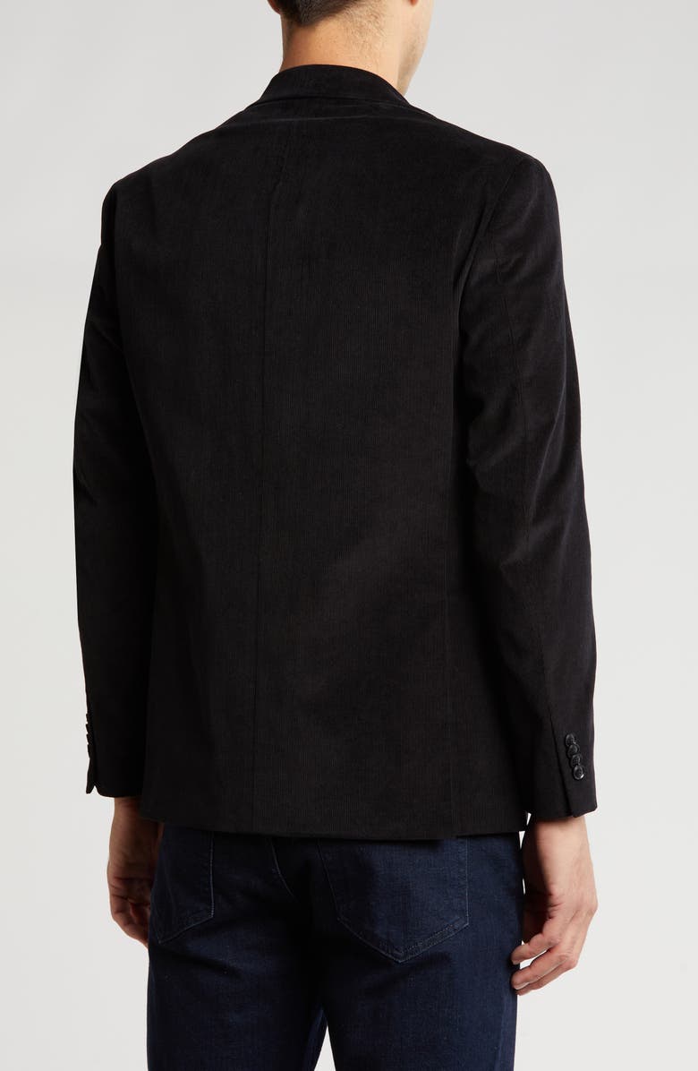 Tommy Hilfiger Cotton Corduroy Blazer, Alternate, color, Black