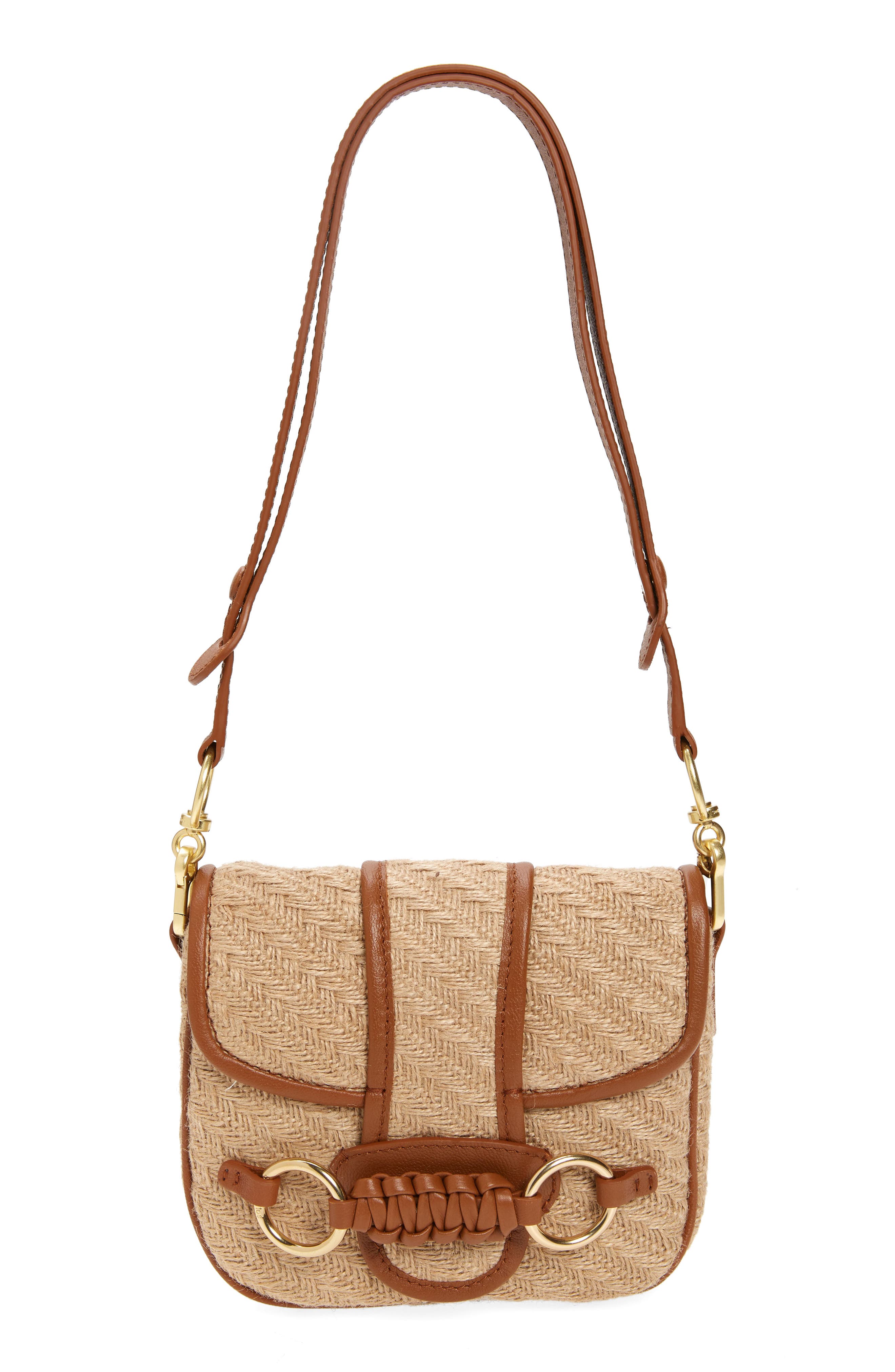 See by Chloé Saddie Jute Shoulder Bag, Main, color, 