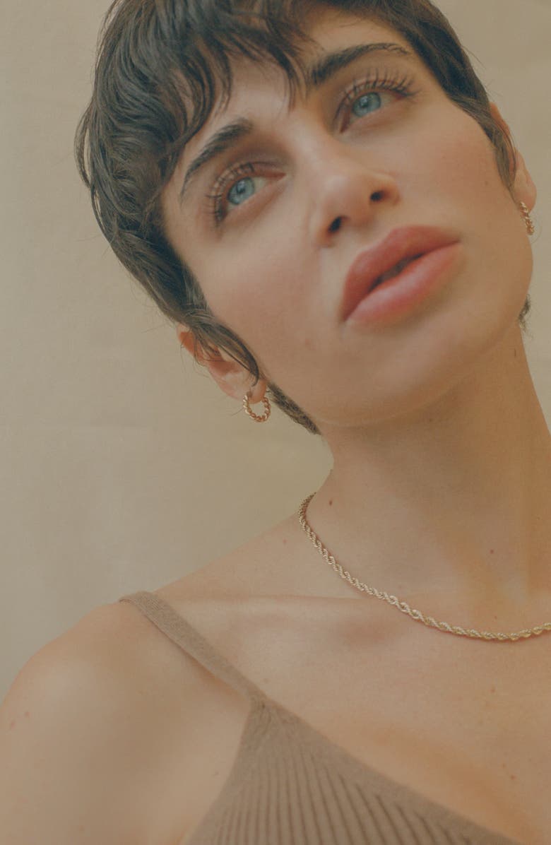 Laura Lombardi Mini Twist Hoop Earrings, Alternate, color, 