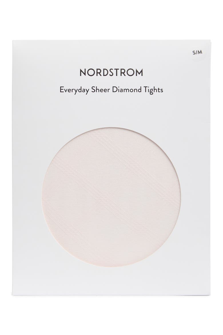 Everyday Sheer Diamond Tights, Alternate, color, PINK LOFT