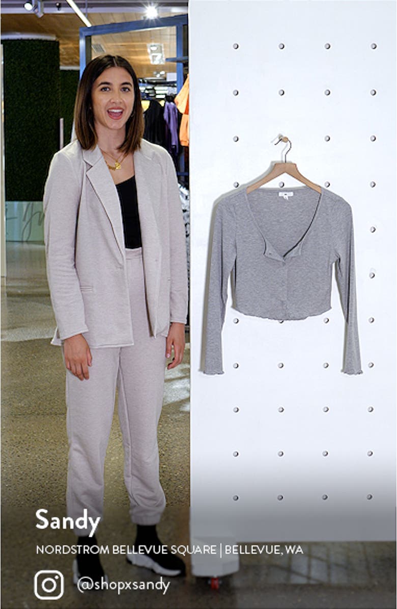 Crop Rib Cardigan & Camisole Set, sales video thumbnail