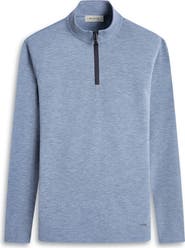 Bugatchi Quarter Zip Performance Pullover