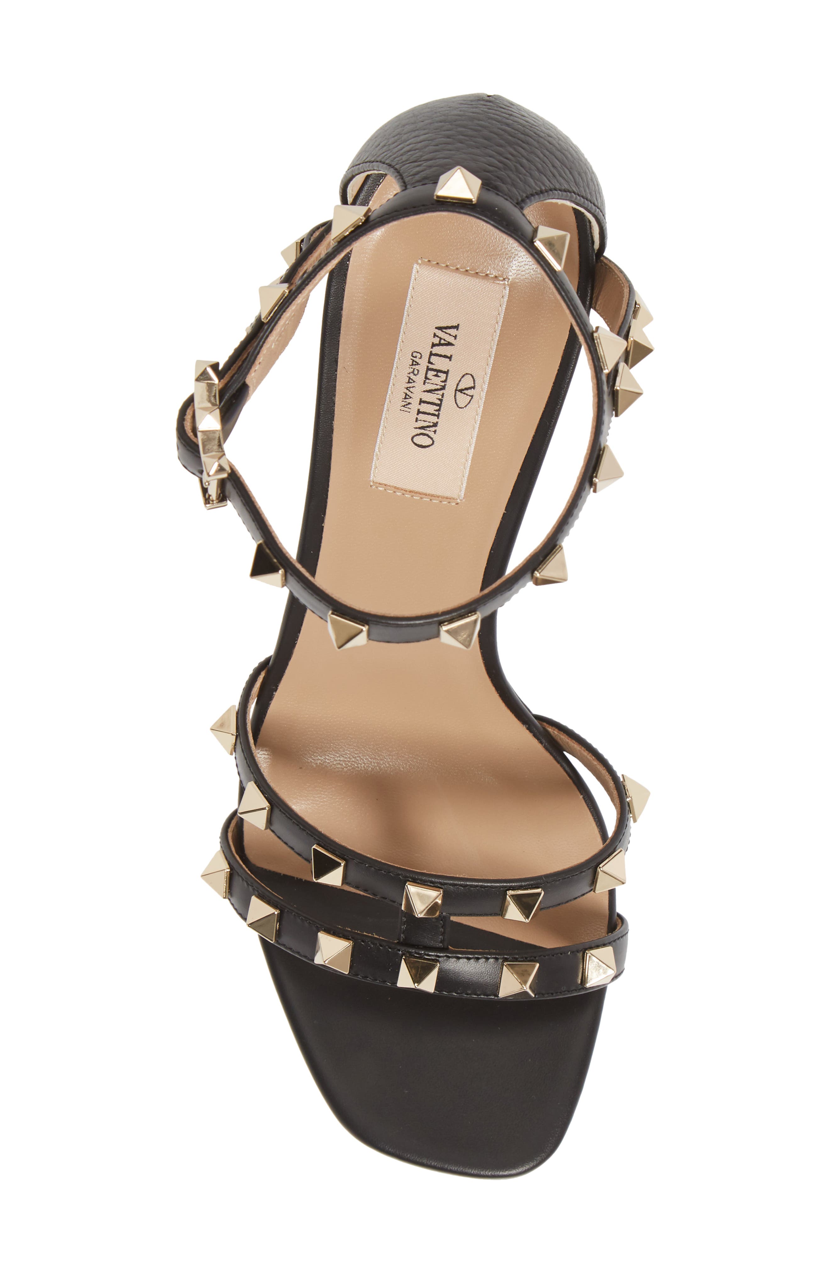 Valentino Garavani Valentino Rockstud Strappy Block Heel Sandal, Alternate, color, 