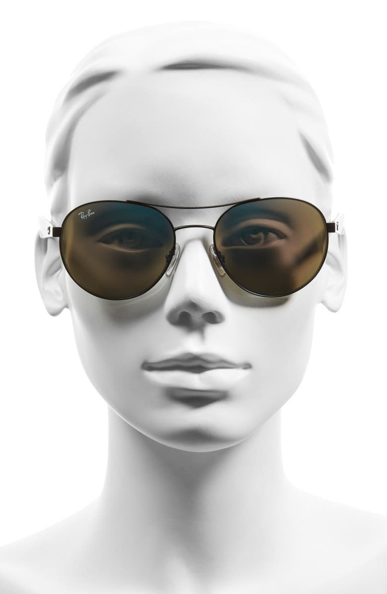 Ray-Ban 55mm Aviator Sunglasses, Alternate, color,