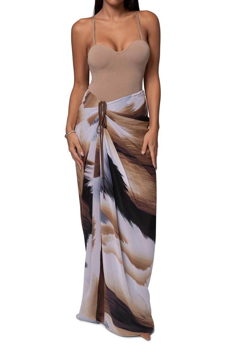 JLUXLABEL Noelia Printed Maxi Skirt, Alternate, color,