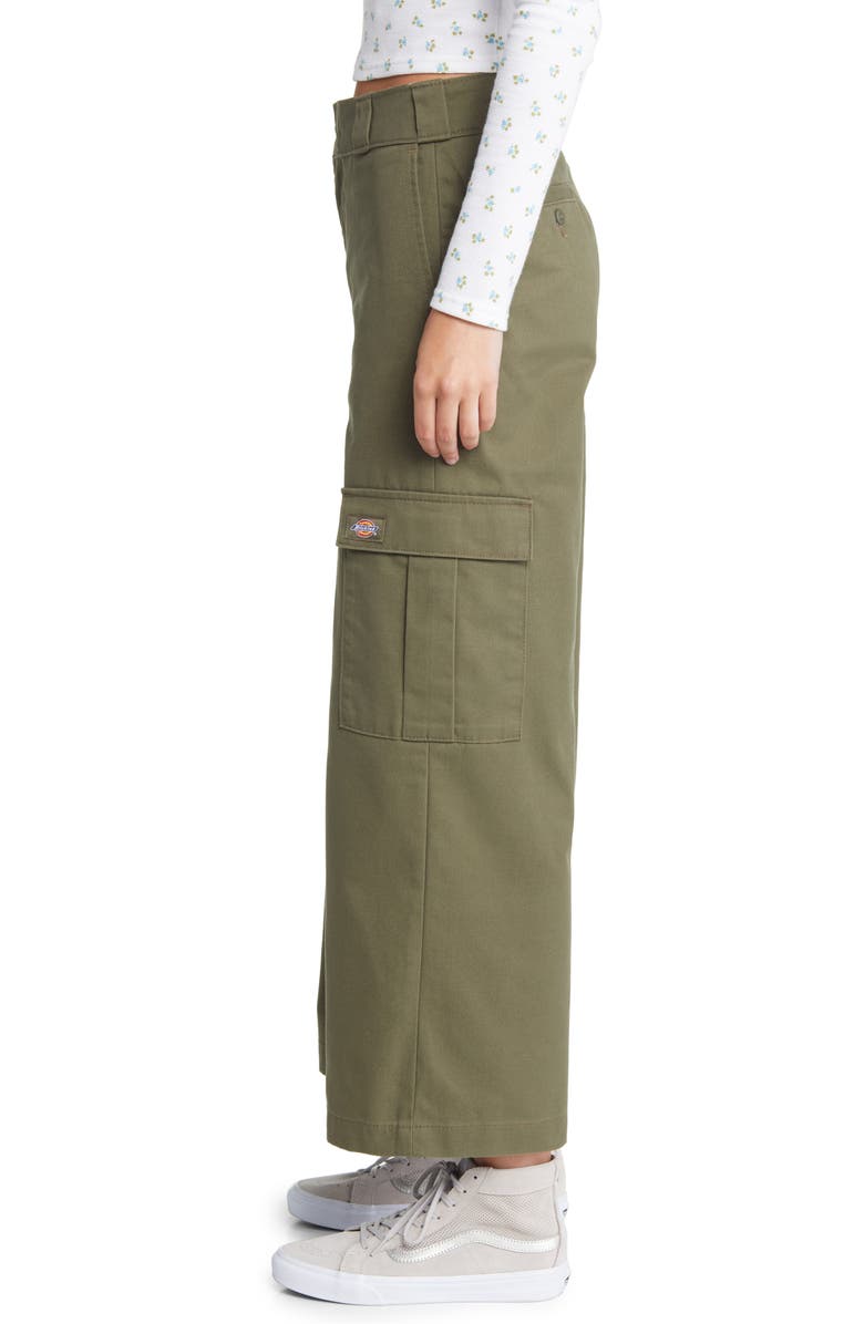 Dickies Crop Wide Leg Cargo Pants, Alternate, color, 
