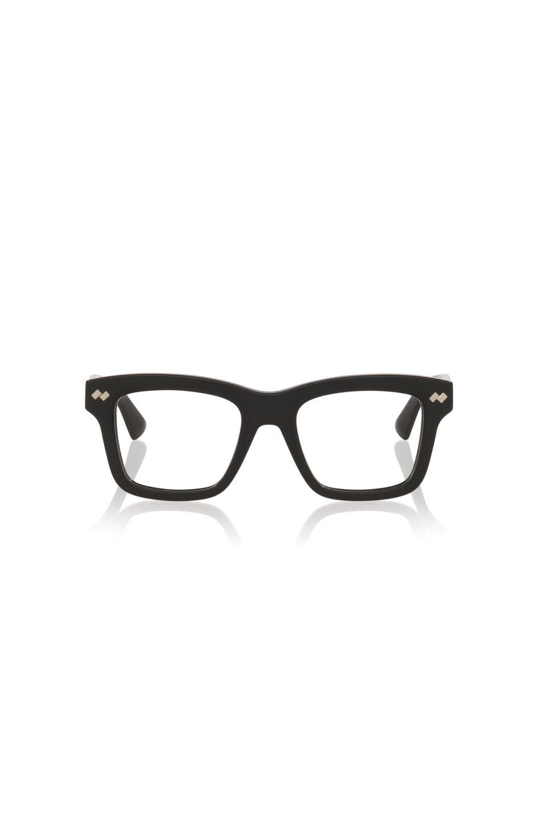 Bottega Veneta 51mm Rectangle optical glasses, Alternate, color, Black