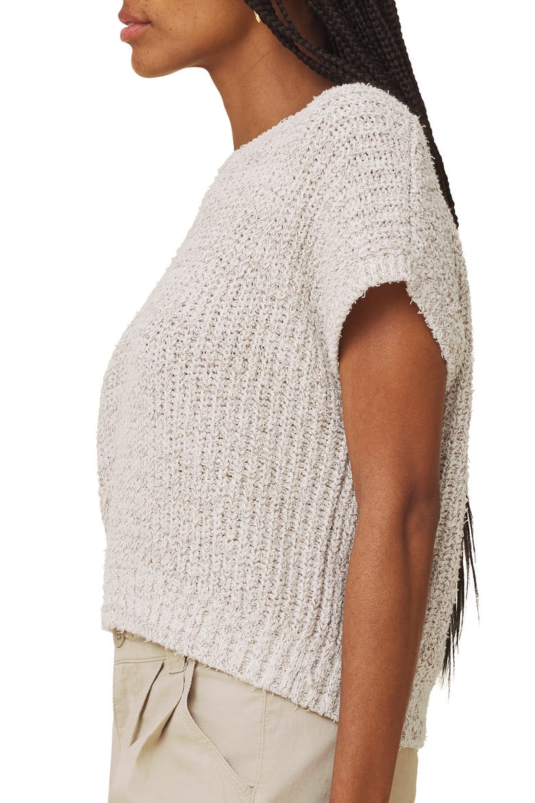 Sola Cotton Blend Sweater, Alternate, color, PALE OAK WHITE/ MULTI