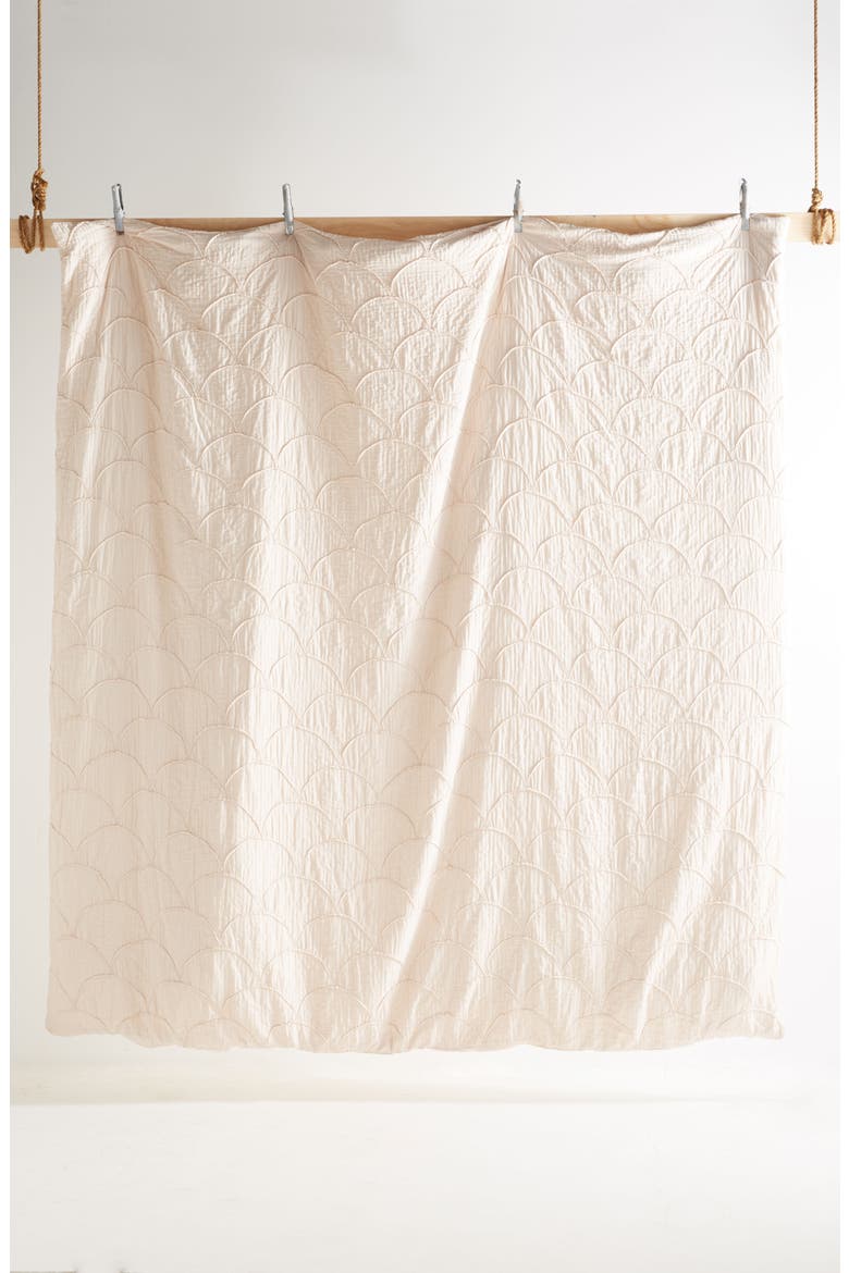 Anthropologie Riji Duvet Cover, Alternate, color, PEACH