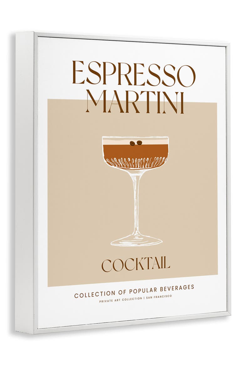 Espresso Martini Framed Art Print, Alternate, color, BROWN