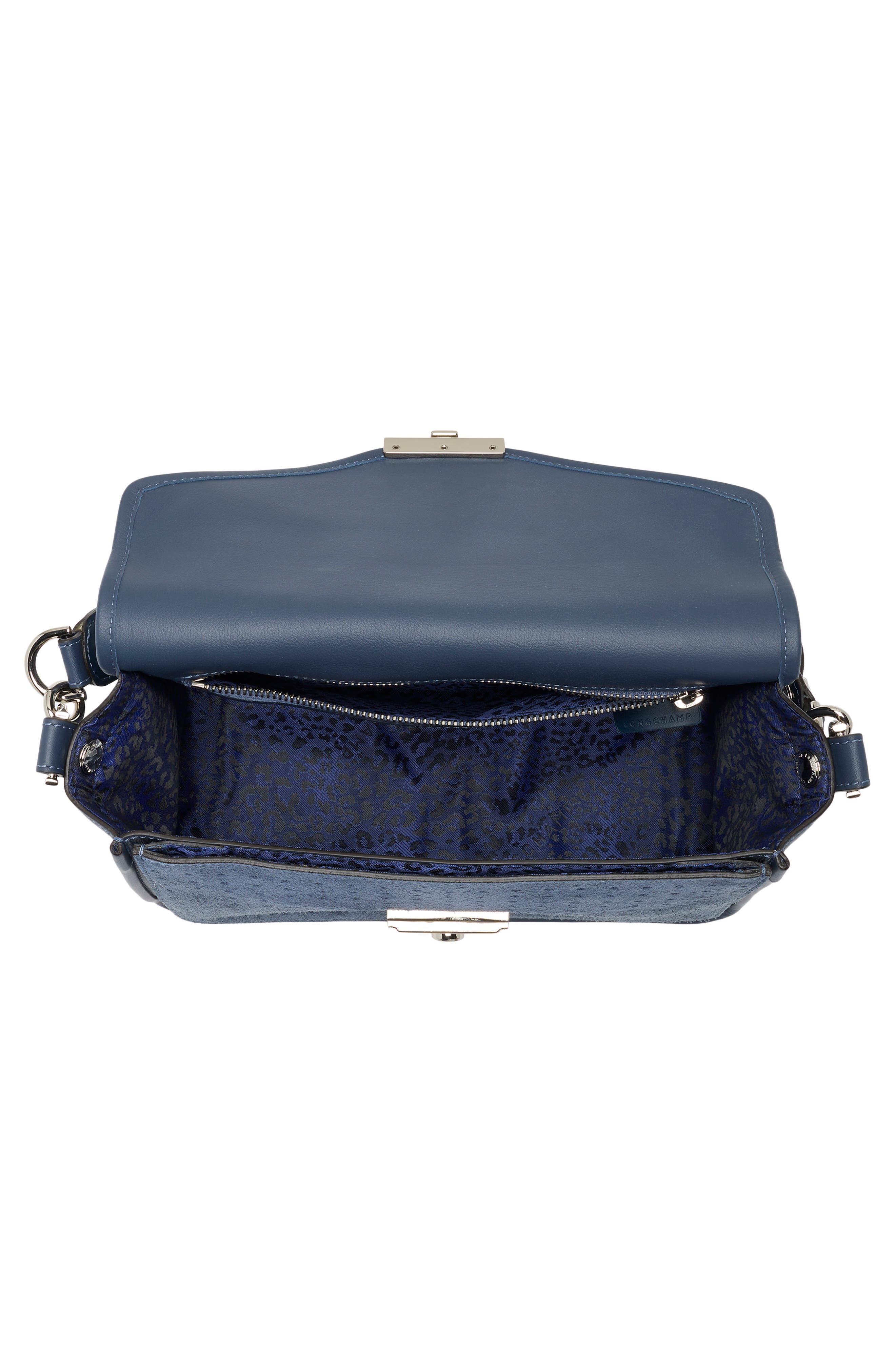 Longchamp Mademoiselle Calfskin Leather Crossbody Bag, Alternate, color, 
