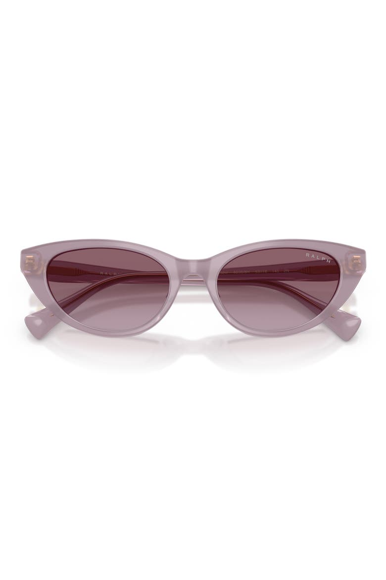 53mm Gradient Cat Eye Sunglasses, Alternate, color, SHINY PURPLE / GRADIENT VIOLET