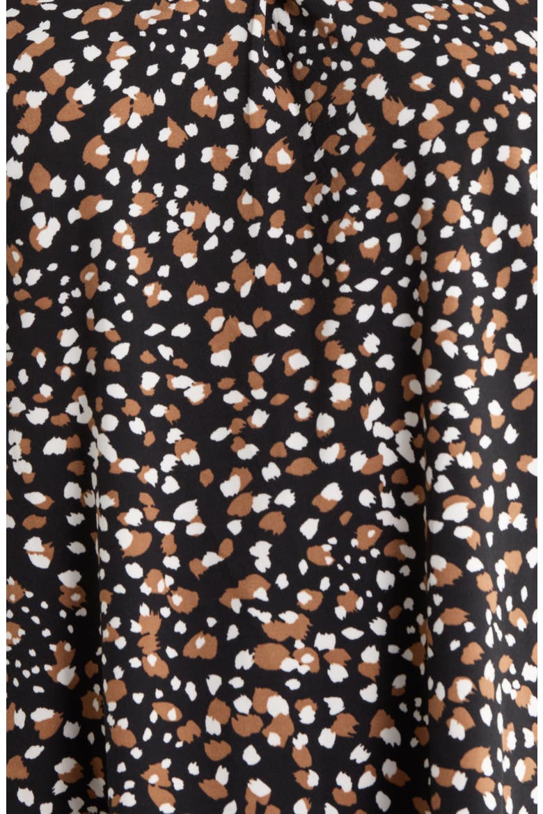 Split Neck Mixed Media Top, Alternate, color, ANNE BLACK/ VICUNA MULTI