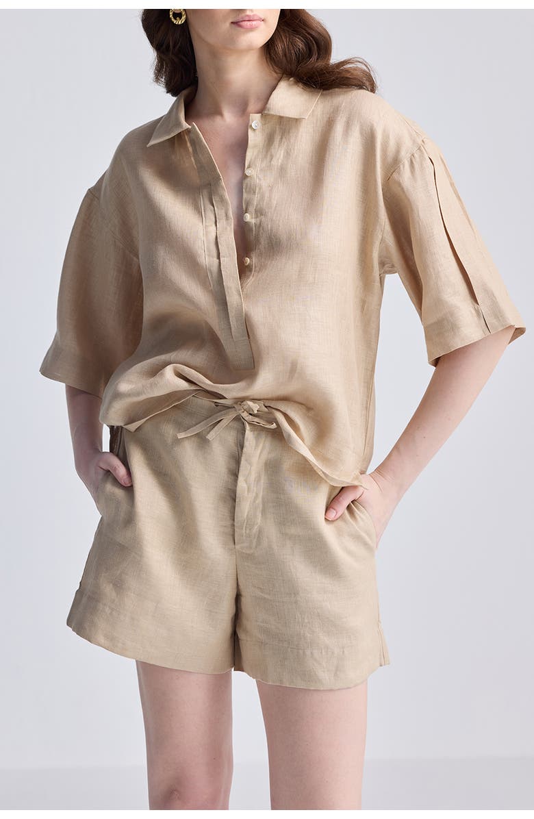 Reistor Drawstring Shorts, Alternate, color, Neutral Beige