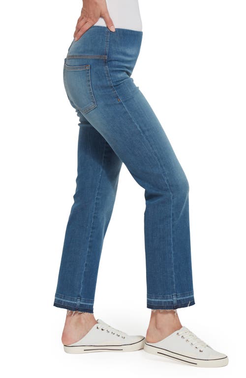 Lyssé Lysse High Waist Baby Bootcut Ankle Jeans In Blue