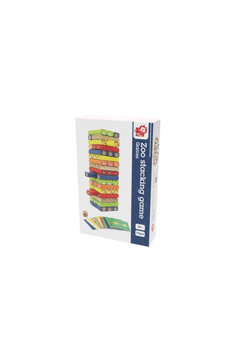 Leo & Friends Zoo Stacking Game, 77 Different Pieces Included, Alternate, color, Green