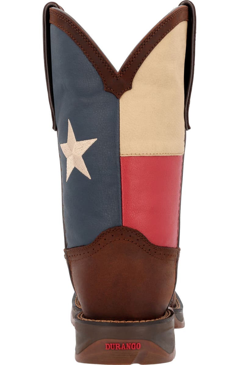 DURANGO Texas Flag Western Boot, Alternate, color, Dark Brown And Texas Flag