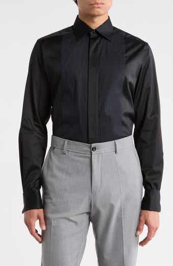 Eton Contemporary Fit Pleated Bib Front Dress Shirt